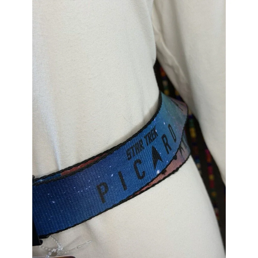 Buckle Down- STAR TREK PICARD Title Logo Galaxy/Black Belt New